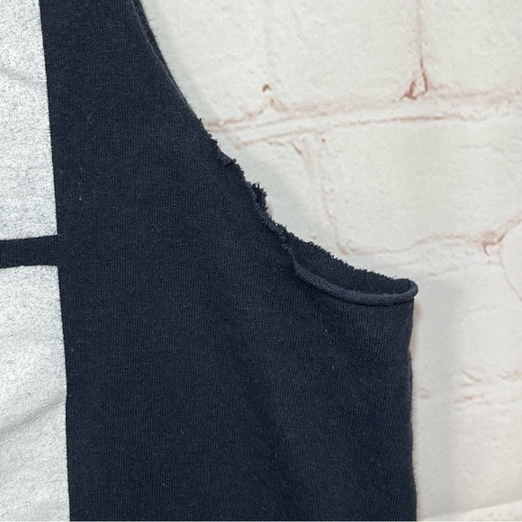 Vintage Jim Morrison Tank Top Womens Medium Black  Sleeveless Band Double Sided - Picture 11 of 12